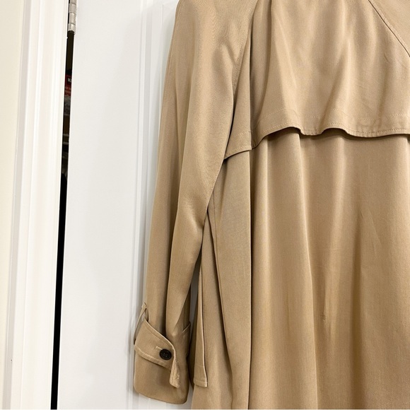 Aritzia Babaton Lawson trench coat size xs beige tan - Picture 8 of 11